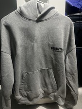 Fear of God Essentials Fleece Sweat Shorts in Iron/Black — listing 5