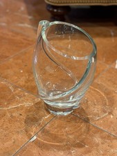 Hand-Blown Art Glass Vase with Cobalt Blue Body and Red/Iridescent Swirl Decoration — listing 2