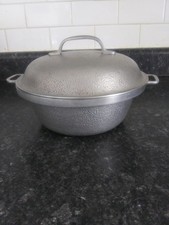 Vintage Cast Aluminum Oval Dutch Oven Roaster with Lid — listing 5