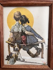 Norman Rockwell 'Pride of Parenthood' (Puppy Love) Print from A Boy and His Dog Series — listing 6