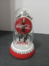 Coca-Cola Anniversary-Style Glass Dome Mantel Clock with Rotating Bottle Pendulum — listing 5