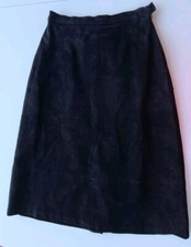 Dialogue Women's Brown Genuine Washable Leather Pencil Skirt, New with Tags — listing 6