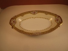 Meito China Hand Painted Porcelain Oval Celery Dish with Lakeside Landscape — listing 3