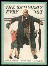 Norman Rockwell Collector Card W2 'Tackled' - Saturday Evening Post Nov. 21, 1925 — listing 6