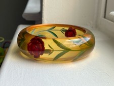 Vintage Apple Juice Bakelite Carved Button — listing 5
